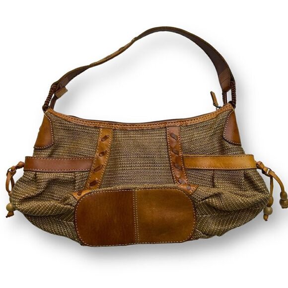 Vintage Fossil Women’s Shoulder Bag Purse brown Tan Leather - Picture 3 of 13